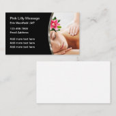 Cartes de visite de massothérapie classique (Devant / Derrière)