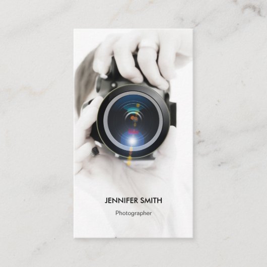 Cartes de visite de matériel de photographie moder (Devant)