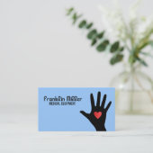 Cartes de visite de matériel médical (Debout devant)