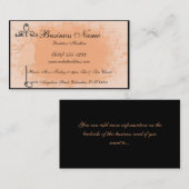 Cartes de visite de maternité de robe de pêche (Devant / Derrière)