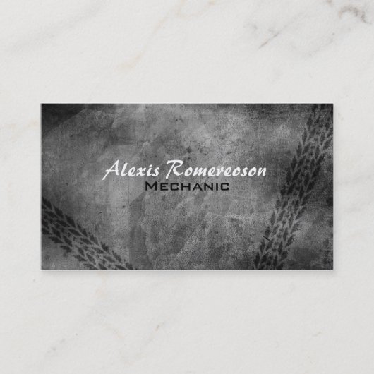 Cartes de visite de mécanicien (Devant)