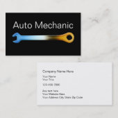 Cartes de visite de mécanicien (Devant / Derrière)