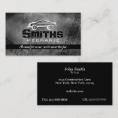 Cartes de visite de mécanicien (Devant / Derrière)