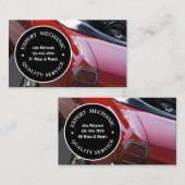 Cartes de visite de mécanicien (Devant / Derrière)