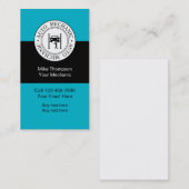 Cartes de visite de mécanicien automobile (Devant / Derrière)