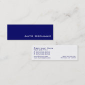 Cartes de visite de mécanicien automobile blanc de (Devant / Derrière)