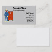 Cartes de visite de mécanicien de singe de (Devant / Derrière)