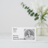 Cartes de visite de médecin (Debout devant)