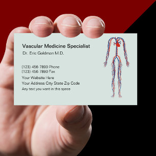 Cartes de visite de médecine vasculaire