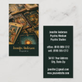 Cartes de visite de médium psychique (Devant / Derrière)