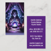 Cartes de visite de médium psychique (Devant / Derrière)