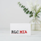 Cartes de visite de MIA de RLC (Debout devant)