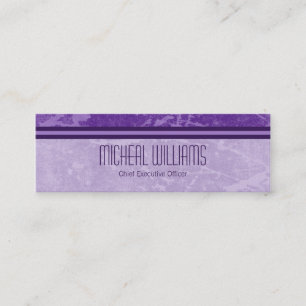 Cartes de visite de micro de Purple Modern CEO