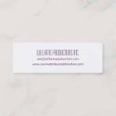 Cartes de visite de micro de Purple Modern CEO (Dos)