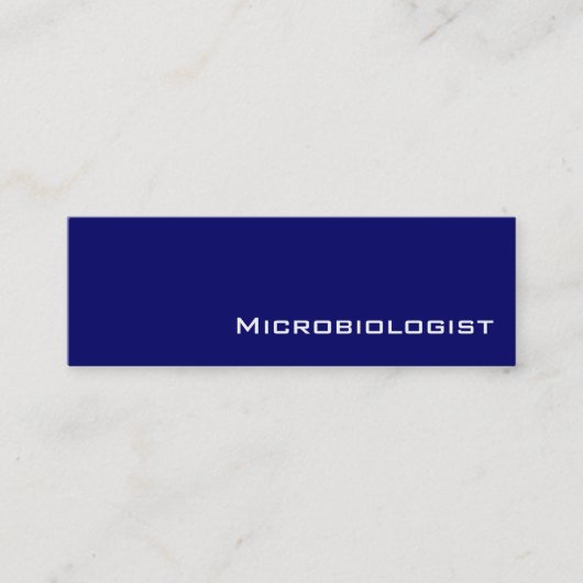 Cartes de visite de microbiologistes blancs de la  (Devant)