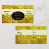 Cartes de visite de miel (Devant / Derrière)