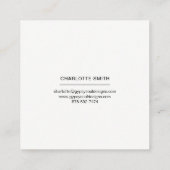 Cartes de visite de minimaliste bonjour (Dos)