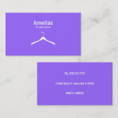 Cartes de visite de mode (Devant / Derrière)