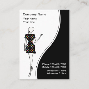 Cartes de visite de mode