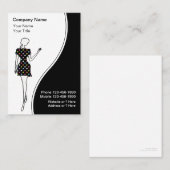 Cartes de visite de mode (Devant / Derrière)
