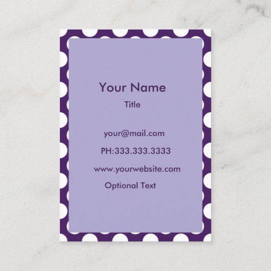 Cartes de visite de mode (Dos)