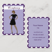 Cartes de visite de mode (Devant / Derrière)
