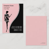 Cartes de visite de mode (Devant / Derrière)