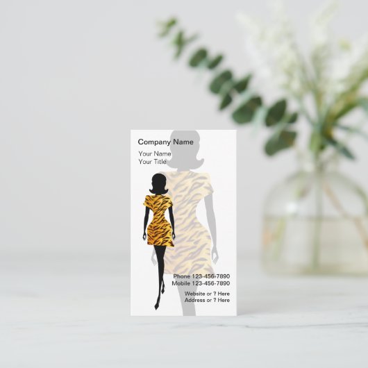 Cartes de visite de mode (Debout devant)