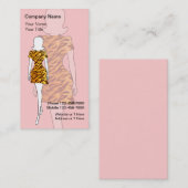 Cartes de visite de mode (Devant / Derrière)