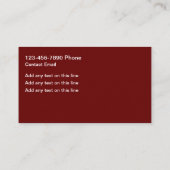 Cartes de visite de mode branché Glitzy (Dos)