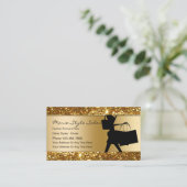 Cartes de visite De Mode Classique Et De Beauté De (Debout devant)