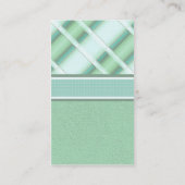 Cartes de visite de mode de plaid (Dos)