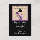 cartes de visite de mode "Exquis Diva" (Devant)