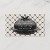 Cartes de visite de mode Victorian Black Bow Damas (Dos)