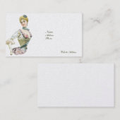 Cartes de visite de mode victorien personnalisable (Devant / Derrière)