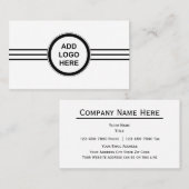 Cartes de visite de modèle de logo (Devant / Derrière)