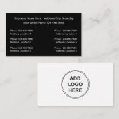 Cartes de visite de Modèle de logos de plusieurs e (Devant / Derrière)