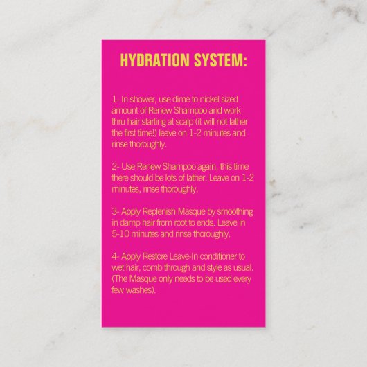 Cartes de visite de Monat (Dos)