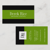 Cartes de visite de monogramme (Devant / Derrière)