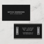 Cartes de visite de monogramme (Devant / Derrière)