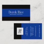 Cartes de visite de monogramme (Devant / Derrière)