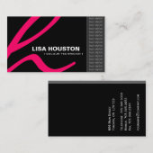 Cartes de visite de monogramme (Devant / Derrière)