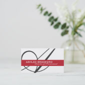 Cartes de visite de monogramme (Debout devant)