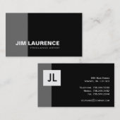 Cartes de visite de monogramme (Devant / Derrière)