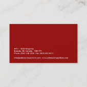 Cartes de visite de monogramme (Dos)