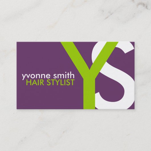 Cartes de visite de monogramme (Devant)
