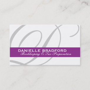 Cartes de visite de monogramme