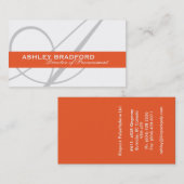 Cartes de visite de monogramme (Devant / Derrière)