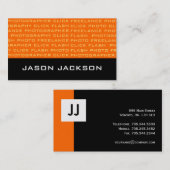 Cartes de visite de monogramme (Devant / Derrière)