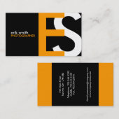 Cartes de visite de monogramme (Devant / Derrière)